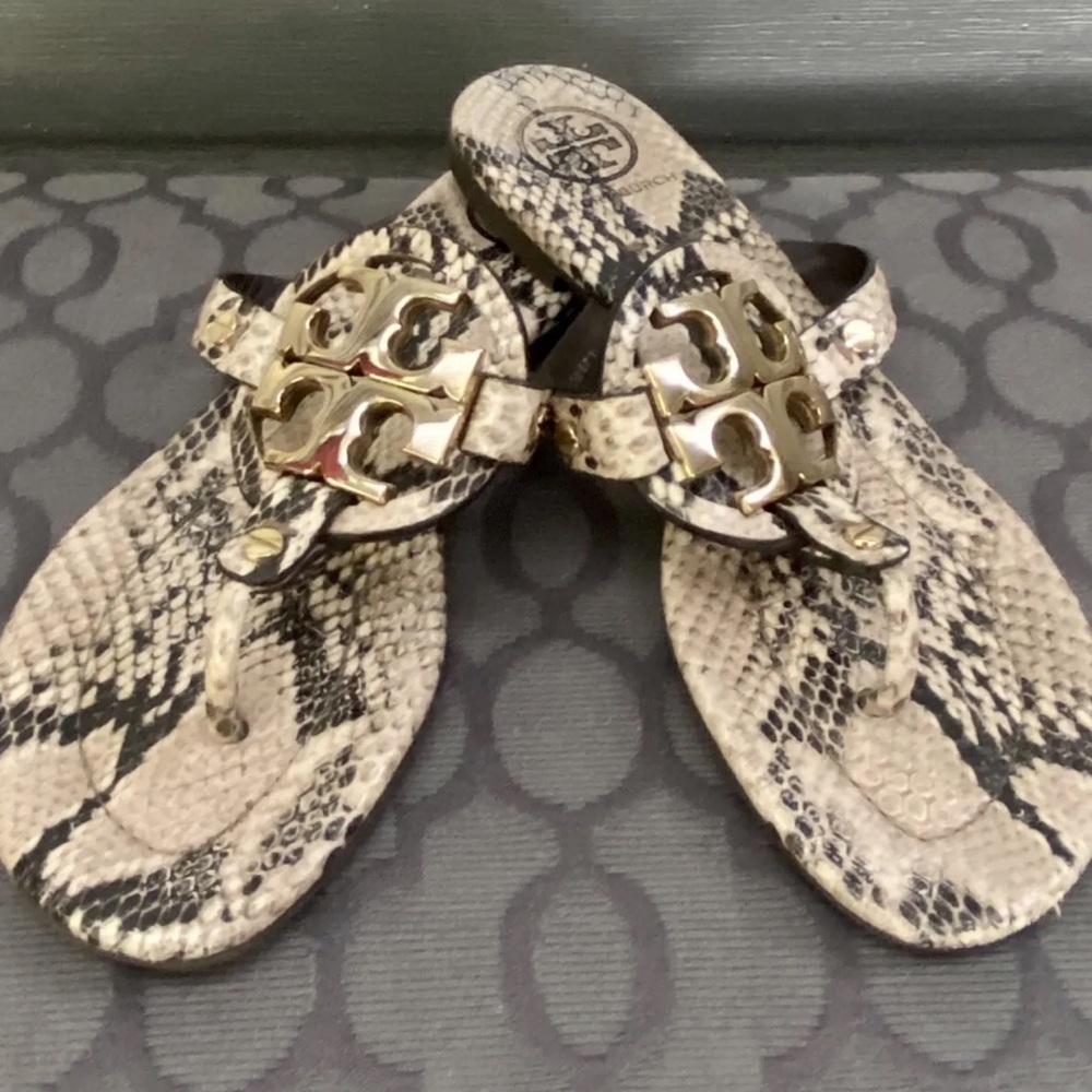 Tory Burch python sandals - Picture 2 of 5